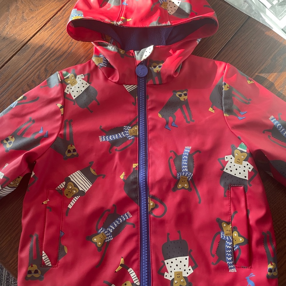 Joules raincoat - fleece lined - size - 1 year